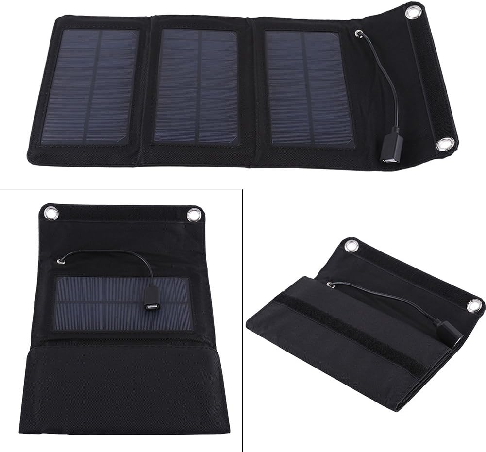 Centrale solare premium con molti pannelli - pieghevole con uscita USB