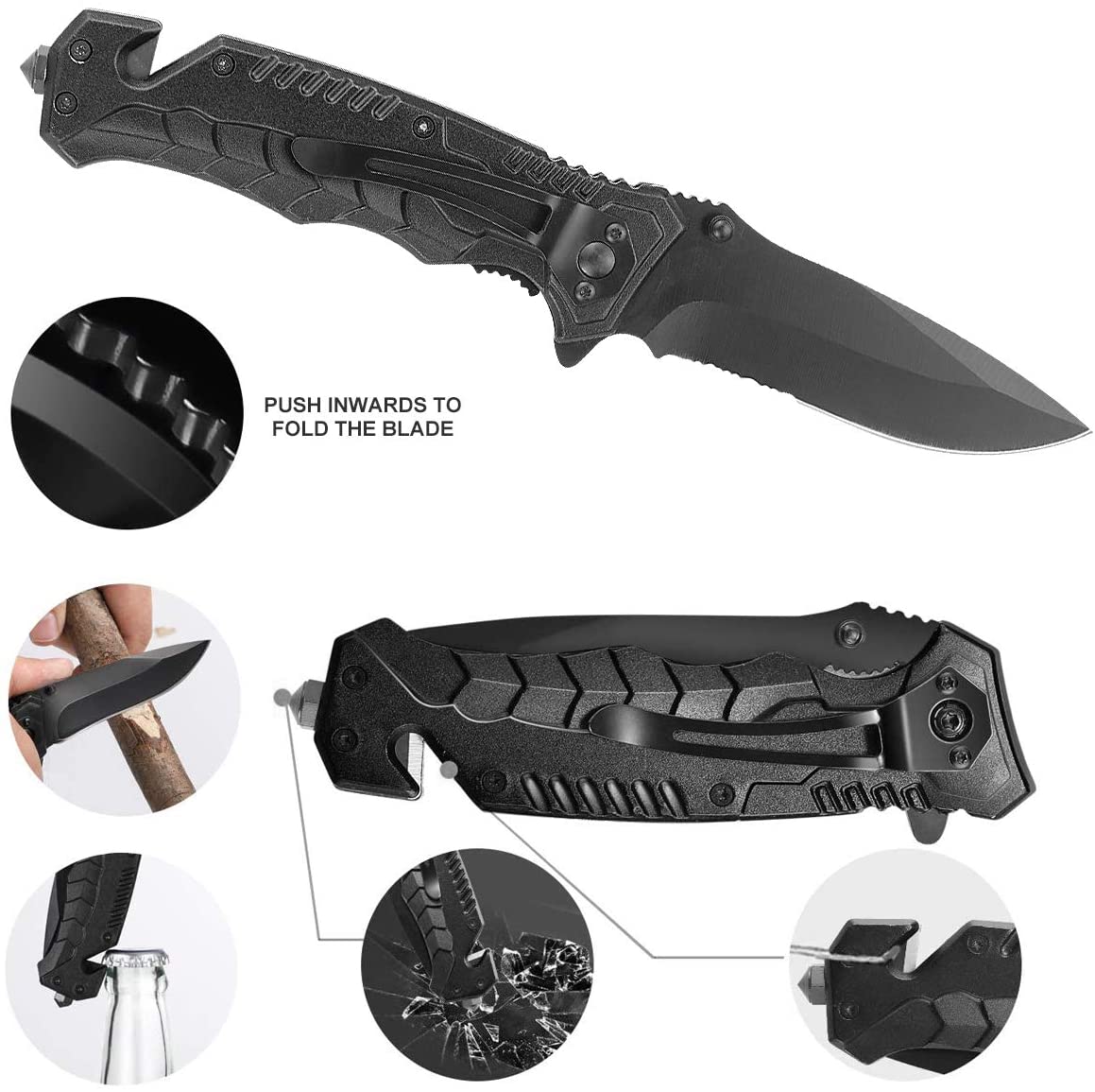 Set di sopravvivenza completo - strumenti di sopravvivenza per esterni inclusi paracord, lampada, fischietto, acciaio antincendio