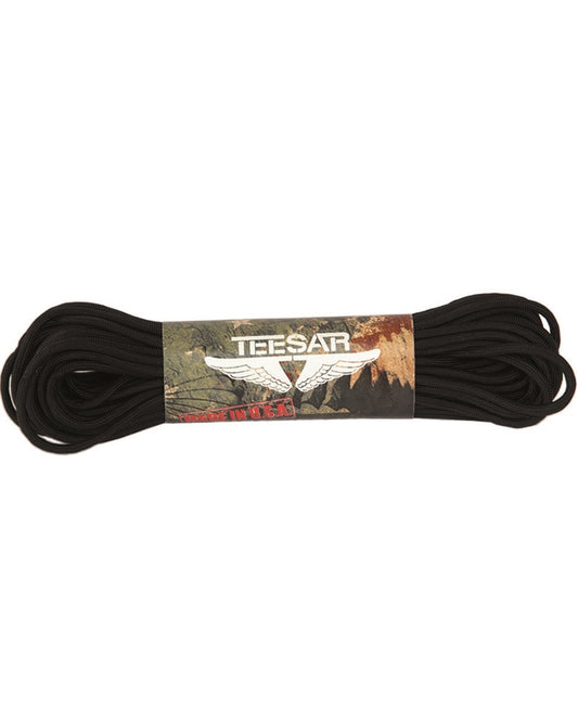 Paracord - Linea di paracadute USA 50Ft. (15m) Nero