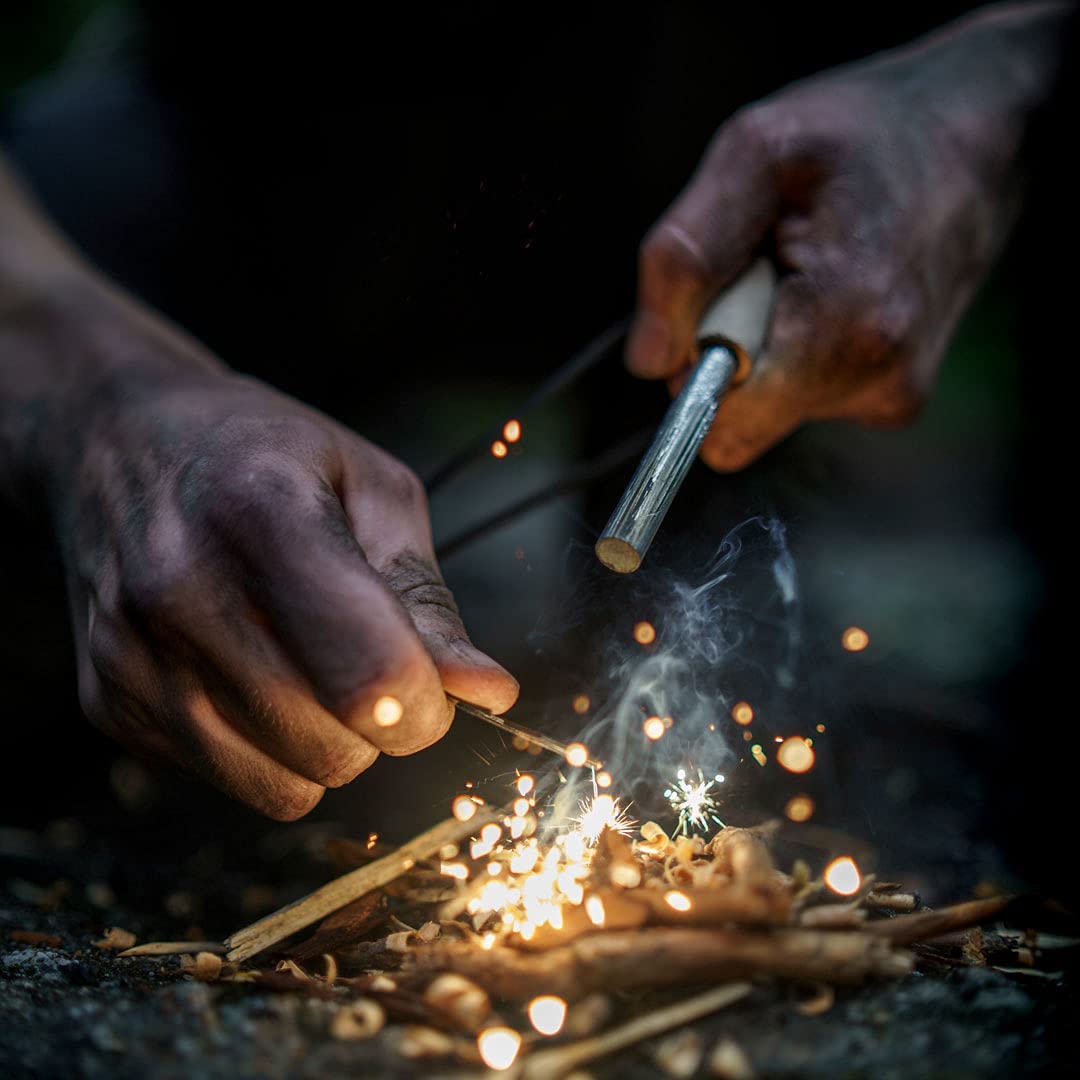 Premium firesteel - magnesium rod with emergency bracelet