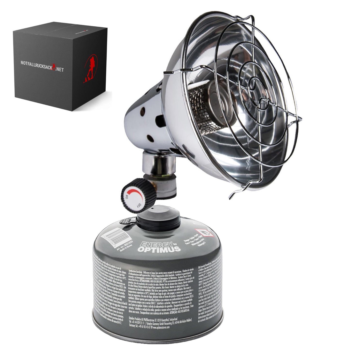 Kit riscaldamento di emergenza Resistenza radiante base con cartuccia gas abbinata