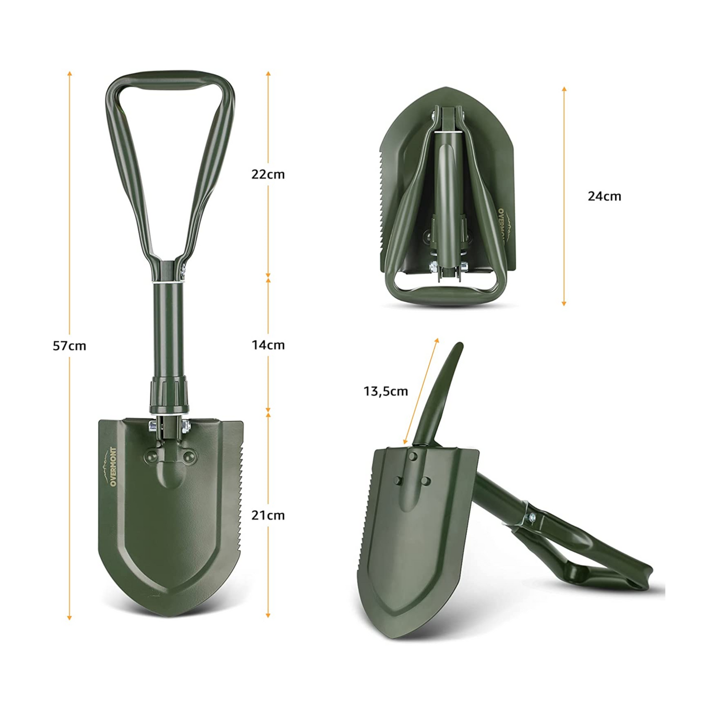 Pala pieghevole Bundeswehr con piccone - Bw Spaten Schippe pieghevole