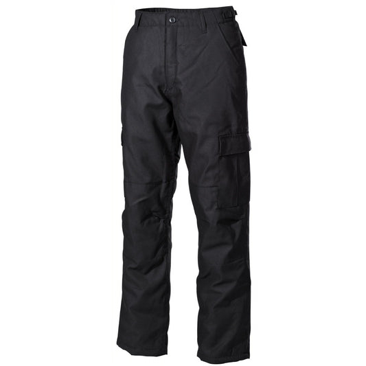 US combat trousers, lined, black