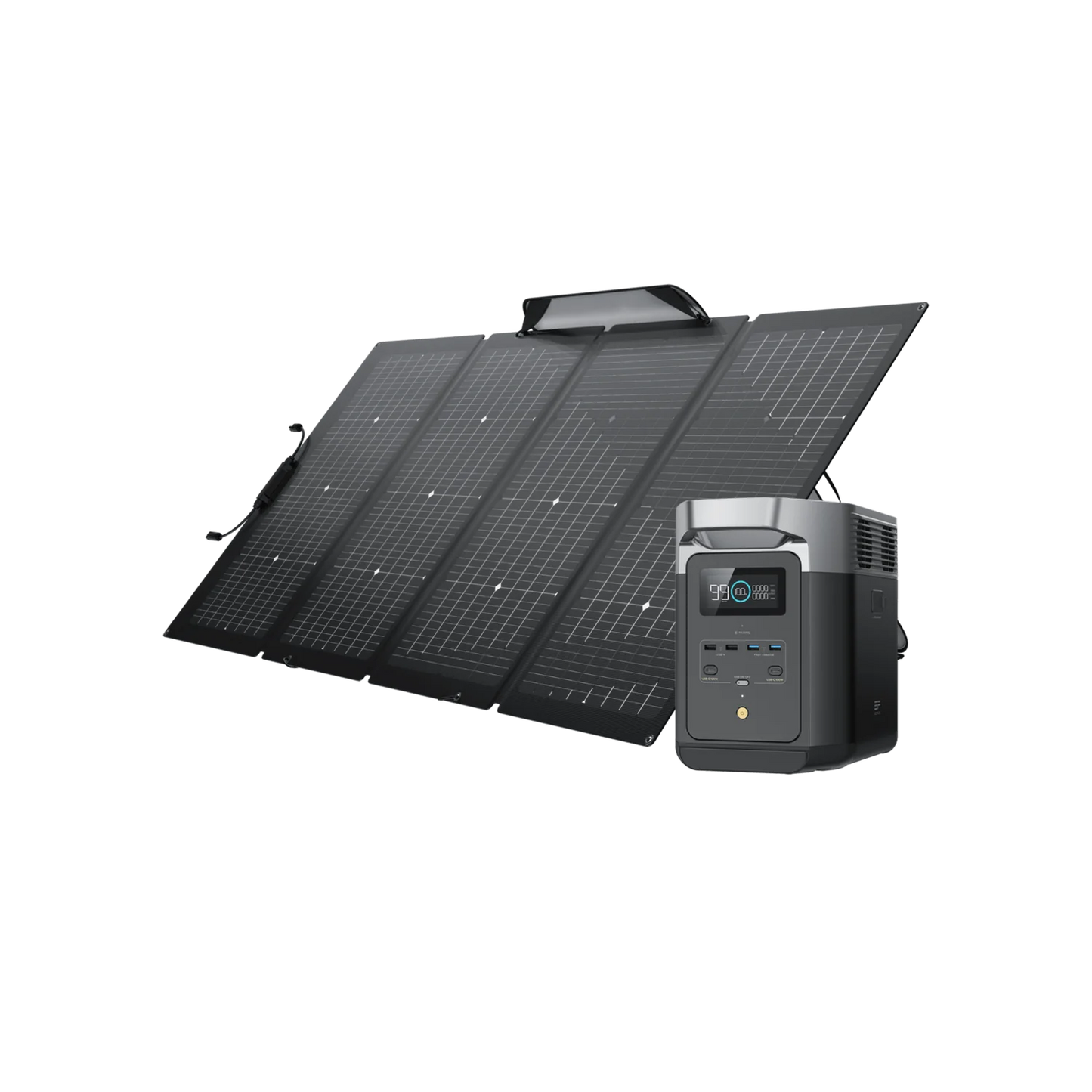 EcoFlow DELTA 2 + 220W Portable Solar Panel