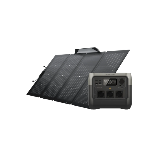 EcoFlow RIVER 2 Pro + Pannello solare portatile da 220 W