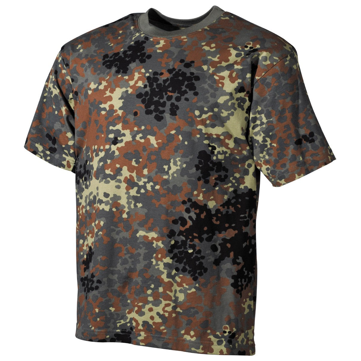 T-shirt USA, mezze maniche, camouflage, 170 g/m²