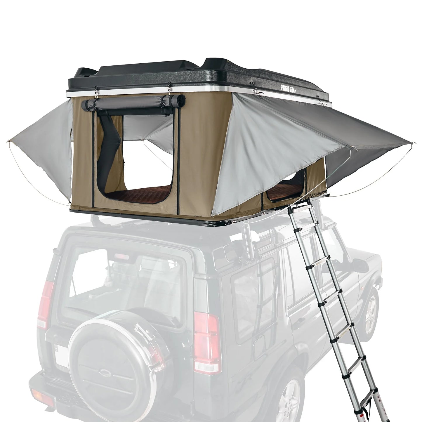 Robust hard shell car roof tent Nevada 140cm with automatic