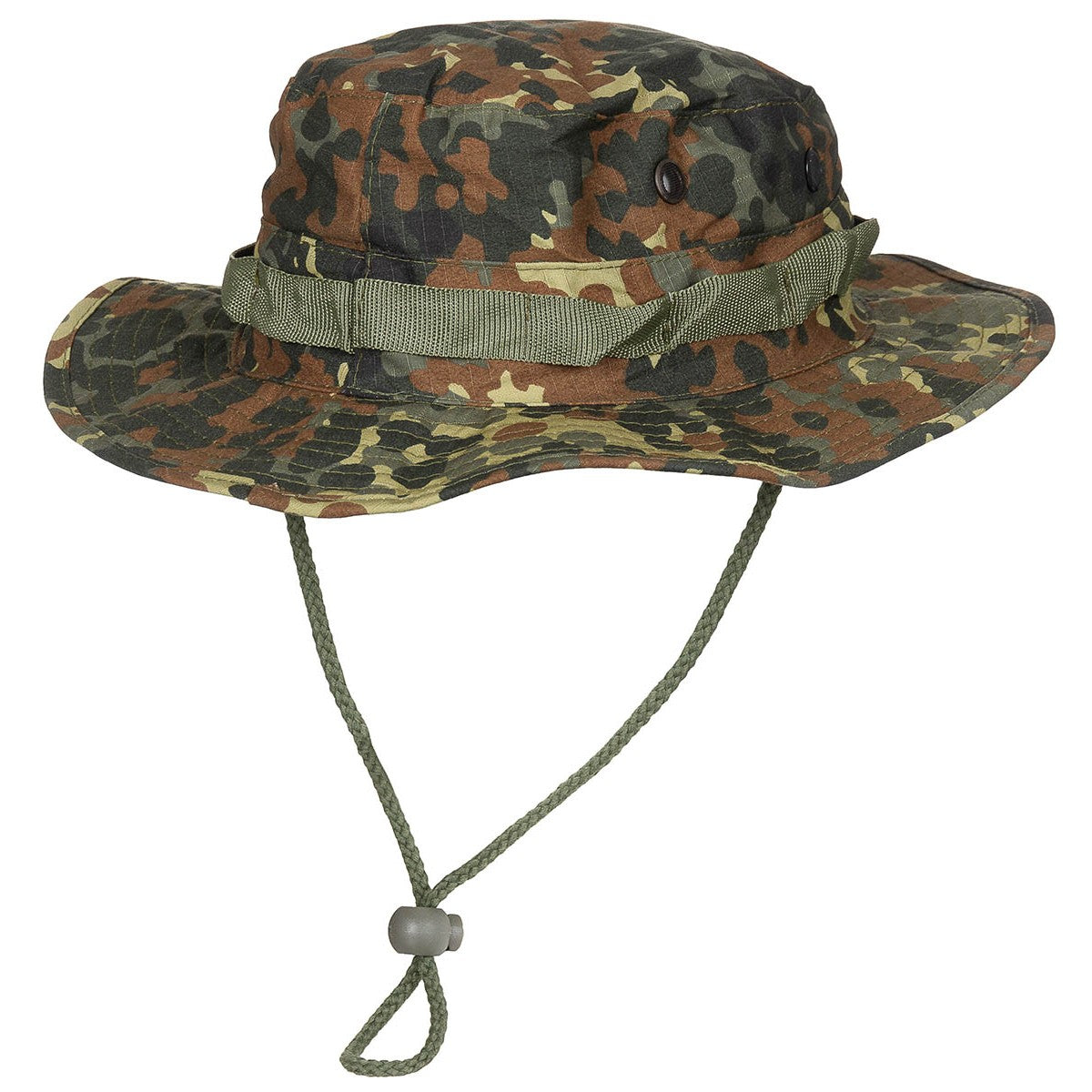 Mimetico tattico boonie - cappello da cespuglio, sottogola verde mimetico