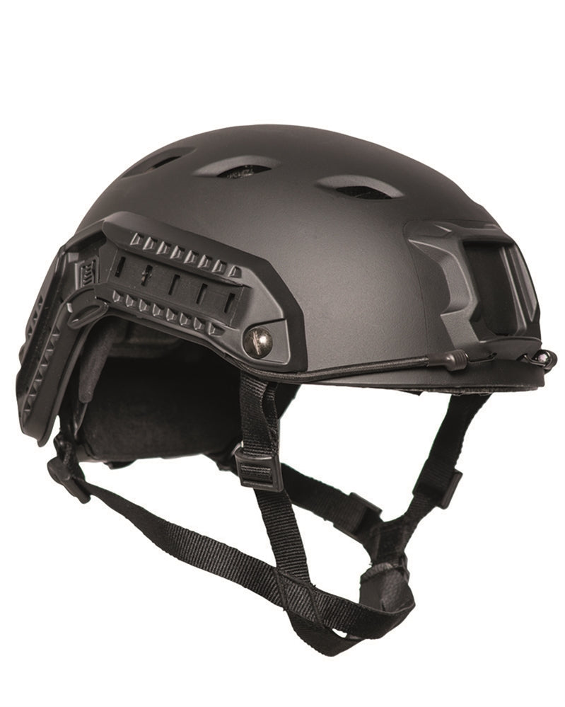 Casco da paracadutista americano "Fast" con binario nero