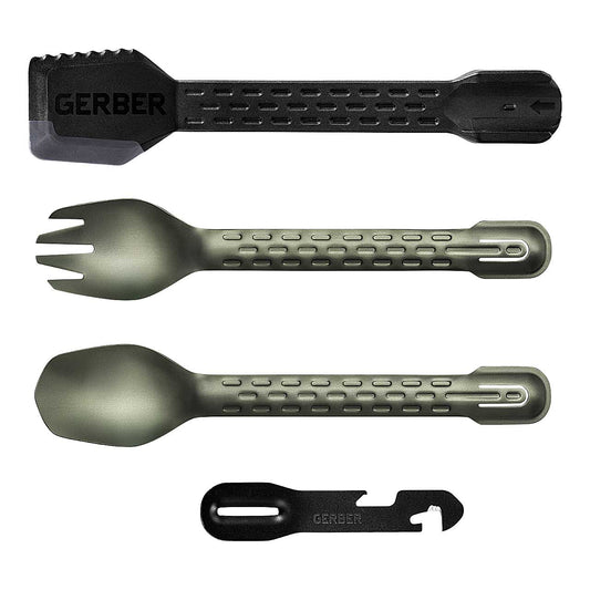 Multi-function kitchen tool, outdoor kitchen tool (fork, spoon, tongs)