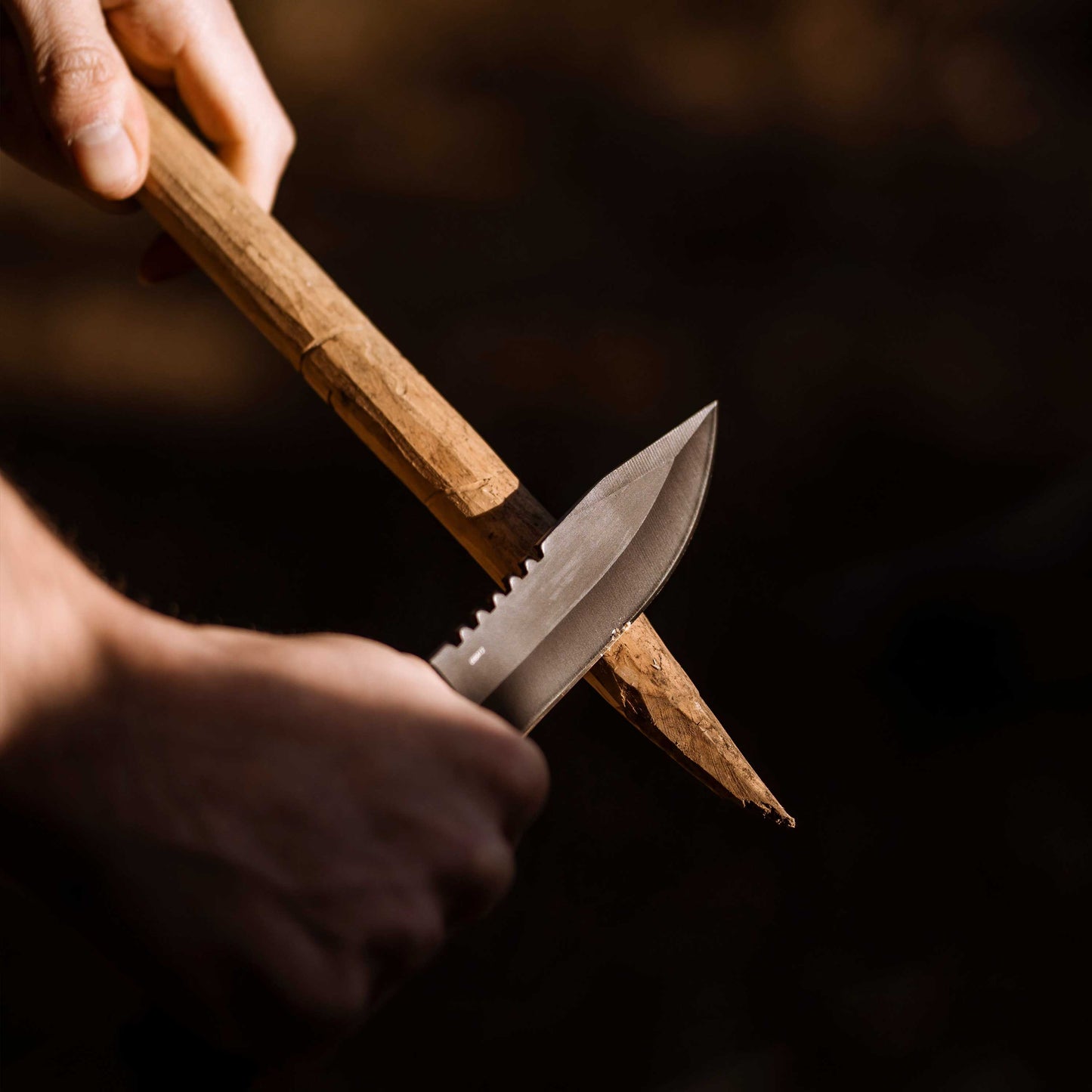 Survival knife 12cm - 420 hardened steel