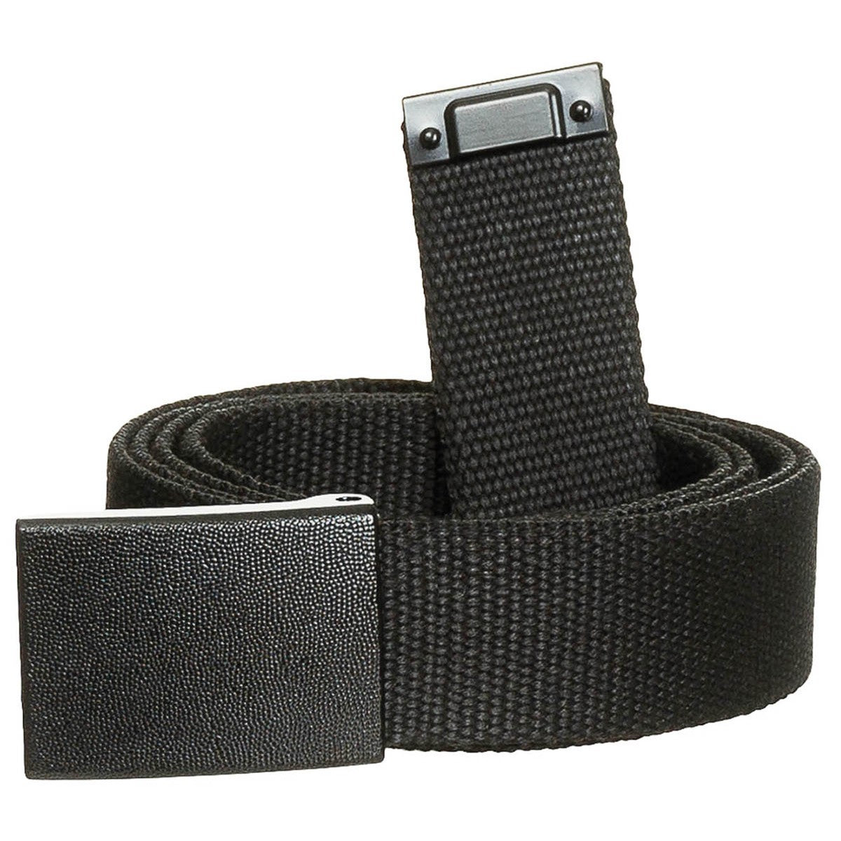 Cintura per pantaloni in bianco e nero, nera, circa 3 cm, con chiusura a cassetta