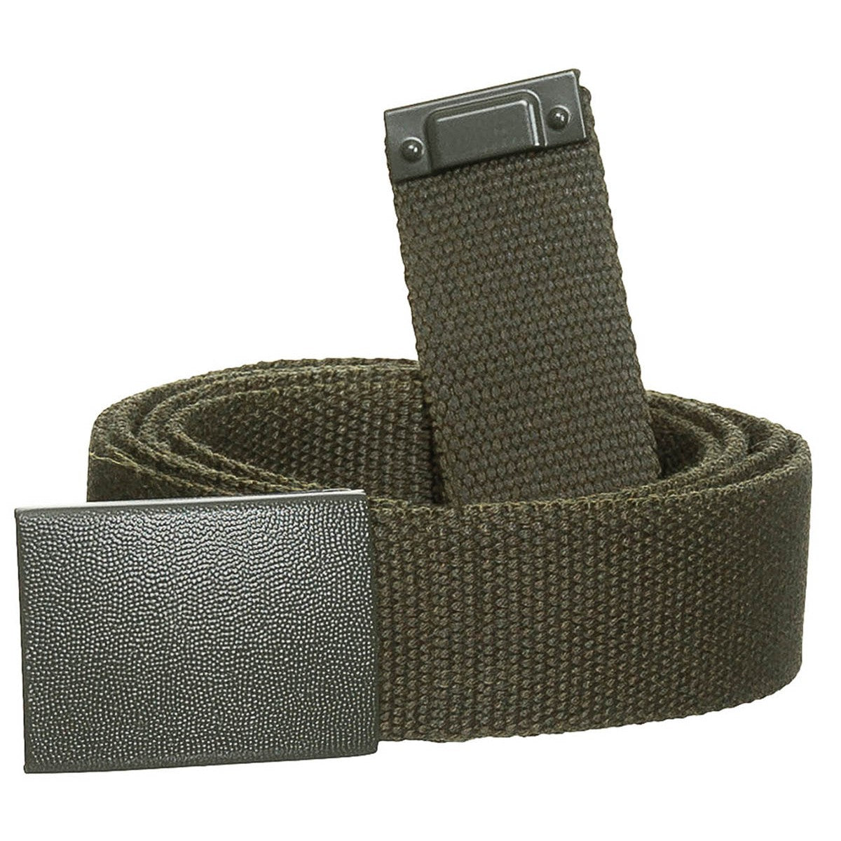 Cintura per pantaloni in bianco e nero, oliva, circa 3 cm, con chiusura a cassetta