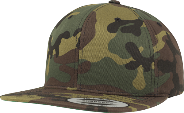 Camo classic snapback cap