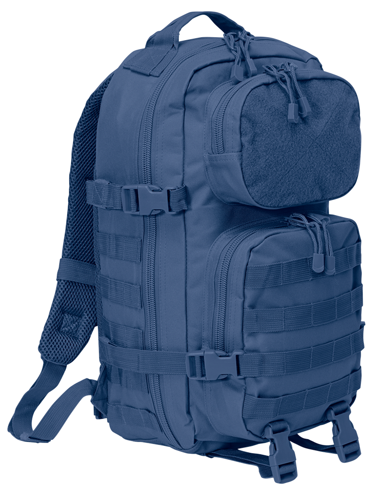 Zaino Molle US Combat Backpack Navy Blue Tactical Cooper PATCH medio