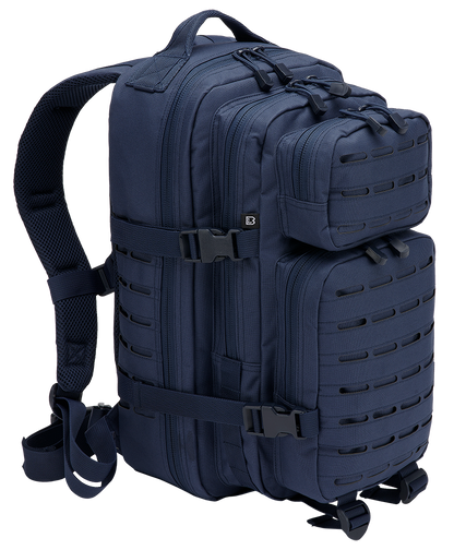 Zaino Molle US Combat Backpack Navy Blue Tactical Lasercut PATCH medio