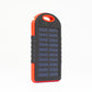 Solar power bank Premium solar panel with power bank, lamp and 2x USB Out - charging directly with the sun for emergency power