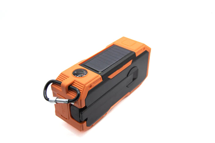 Radio di emergenza Orange ACE con DAB/DAB+, radio a manovella, alimentazione solare, power bank e torcia con connessione USB-C