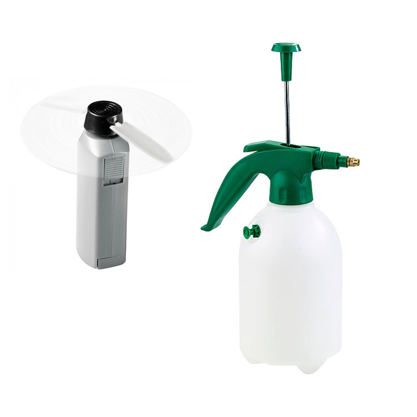 Kit anti calore M con ventilatore manuale e bomboletta spray a pressione