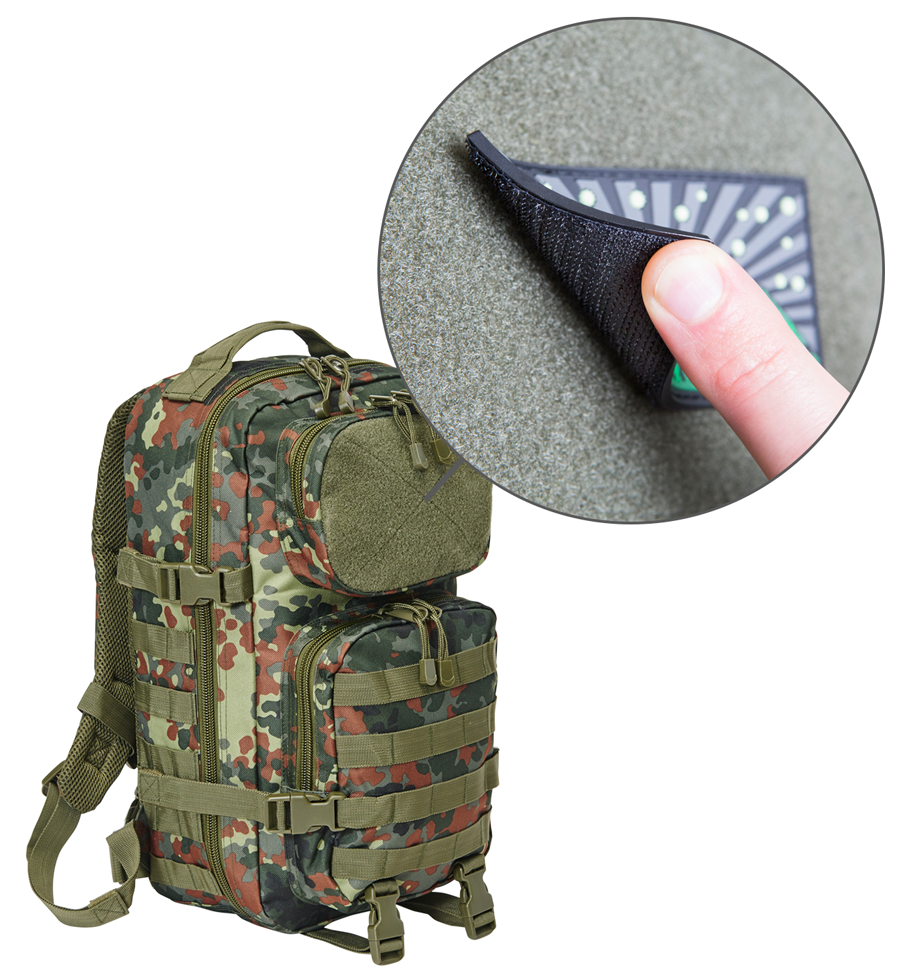 Zaino Molle US Zaino da combattimento Flecktarn Tactical Cooper PATCH medio