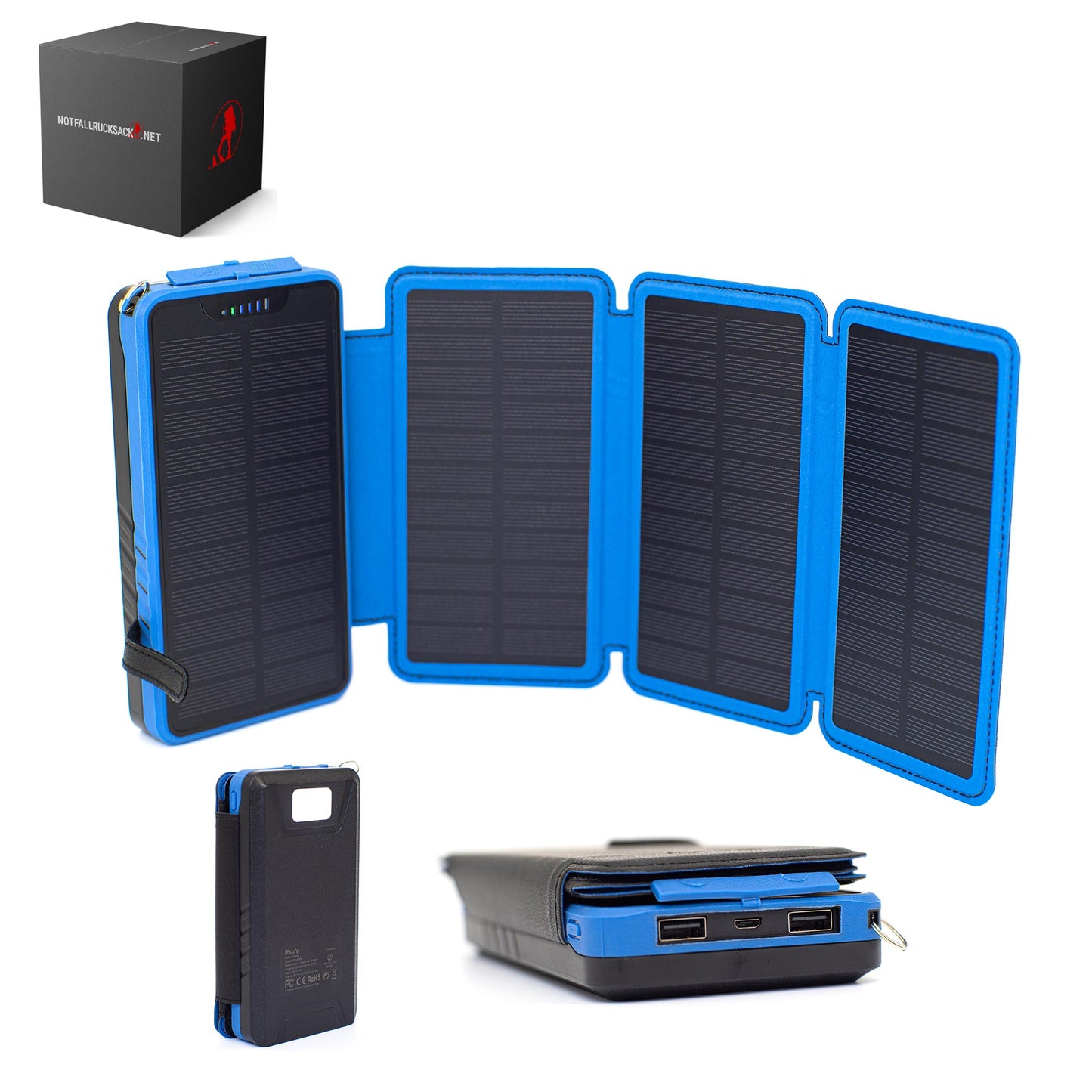 Caricatore solare power bank con circa 25000 mAh power bank di emergenza a pannello solare con celle solari pieghevoli