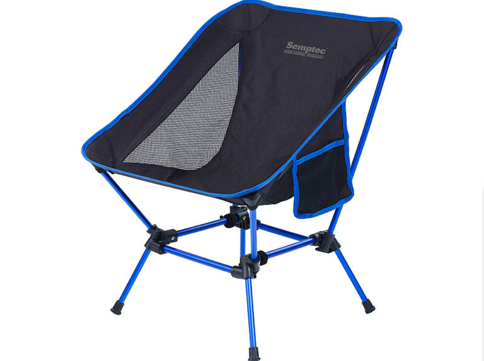 Camping chair - folding chair with 2 seat heights - light, up to 120 kg