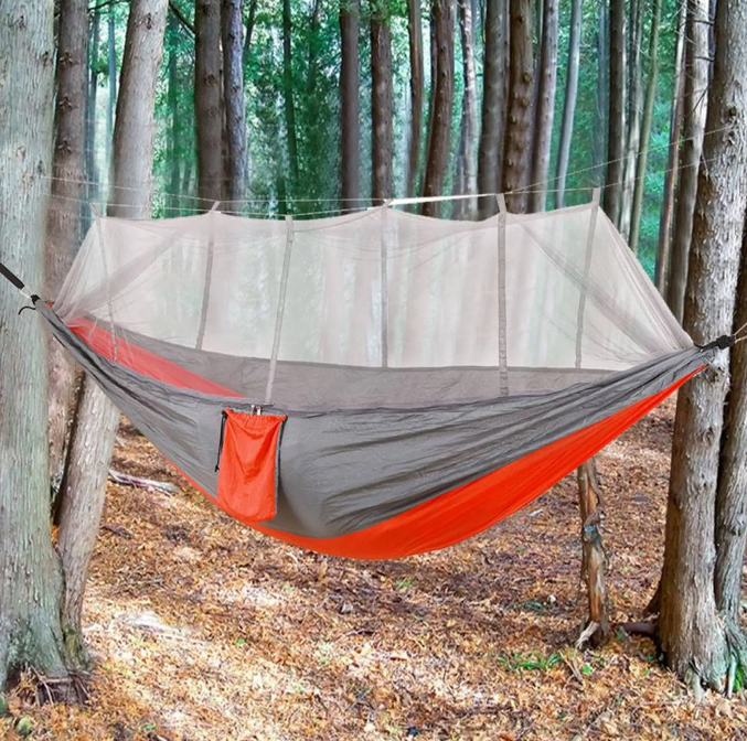 Hammock with mosquito net - tent, sleeping bag and swing