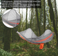 Hammock with mosquito net - tent, sleeping bag and swing