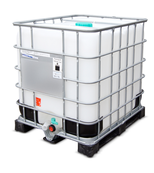 IBC container - 1000 liters - plastic pallet - container - liquid container - intermediate bulk container - bulk container - lattice tank - transport container