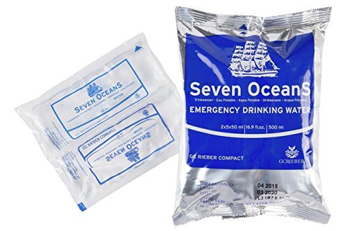 Cibo di emergenza BP ER 24x500g con acqua di emergenza Seven Oceans