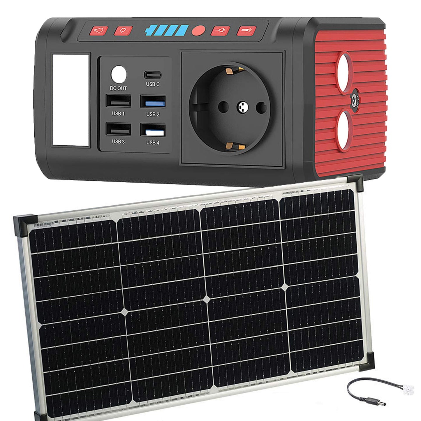 Pannello solare con power bank per laptop e altri dispositivi Generatore di emergenza Power bank solare