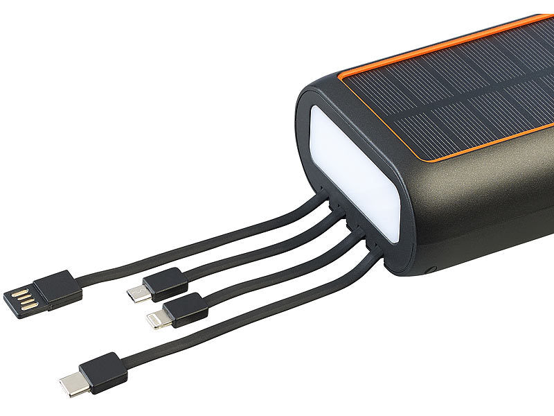 Power bank solare da 30000 mAh con generazione di energia manuale per le emergenze