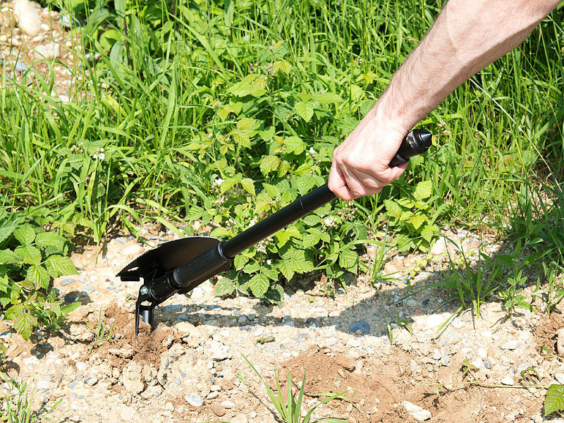 11 in 1 - multifunctional tool: spade with many functions